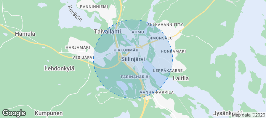 Siilinjärvi Airbnb map